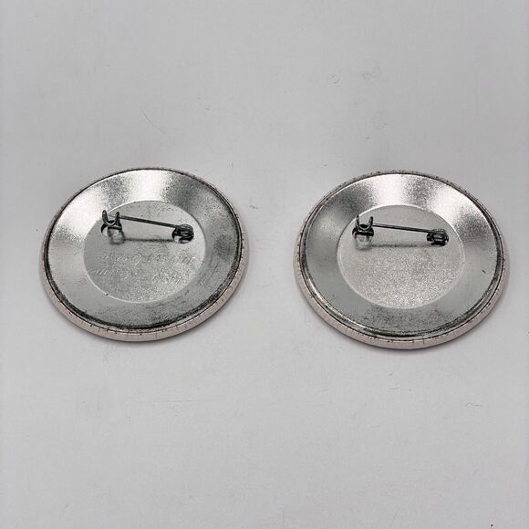 Lot of 2 Vintage 80s 90s Funny Pin Back Buttons "51% Sweetheart, 49% Witch" - Picture 4 of 4